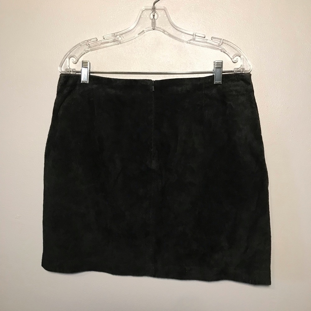 Vintage INC International Concepts Women's Skirt Size 12 Y2K Suede Mini Lined - Picture 8 of 9